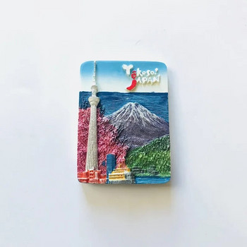 Country Fridge Magnets Tokyo Magnet Travel Resin Mt. Fuji Hokkaido Ψυκτικό Αυτοκόλλητα Σουβενίρ Μαγνητικό