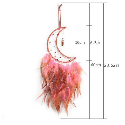 Armas unenäopüüdja kodu kaunistamiseks Värviline kuu unenäopüüdja kaunistused seinale riputatav sisemus Elutoa põhjamaise sisekujundus