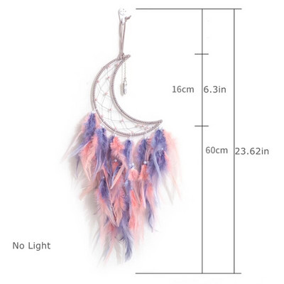 Armas unenäopüüdja kodu kaunistamiseks Värviline kuu unenäopüüdja kaunistused seinale riputatav sisemus Elutoa põhjamaise sisekujundus