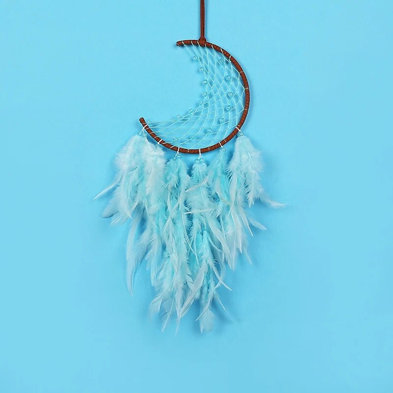 Armas unenäopüüdja kodu kaunistamiseks Värviline kuu unenäopüüdja kaunistused seinale riputatav sisemus Elutoa põhjamaise sisekujundus