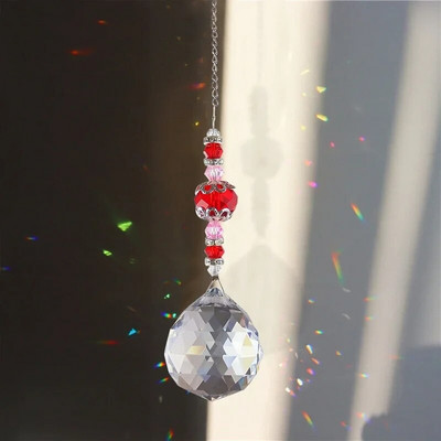 Cristal Sun Catcher Wind Chime Curcubeu Prismă Cristal Grădină Curtea Fereastră Pandantiv Atârna Dream Catcher Ornament agățat