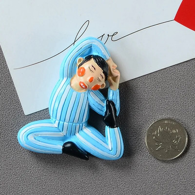 Trimatis 3D Personality Creative Šaldytuvo magnetai Mieli magnetai Magnetai Namų dekoras