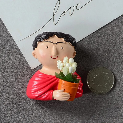 Trimatis 3D Personality Creative Šaldytuvo magnetai Mieli magnetai Magnetai Namų dekoras