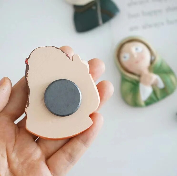 Trimatis 3D Personality Creative Šaldytuvo magnetai Mieli magnetai Magnetai Namų dekoras