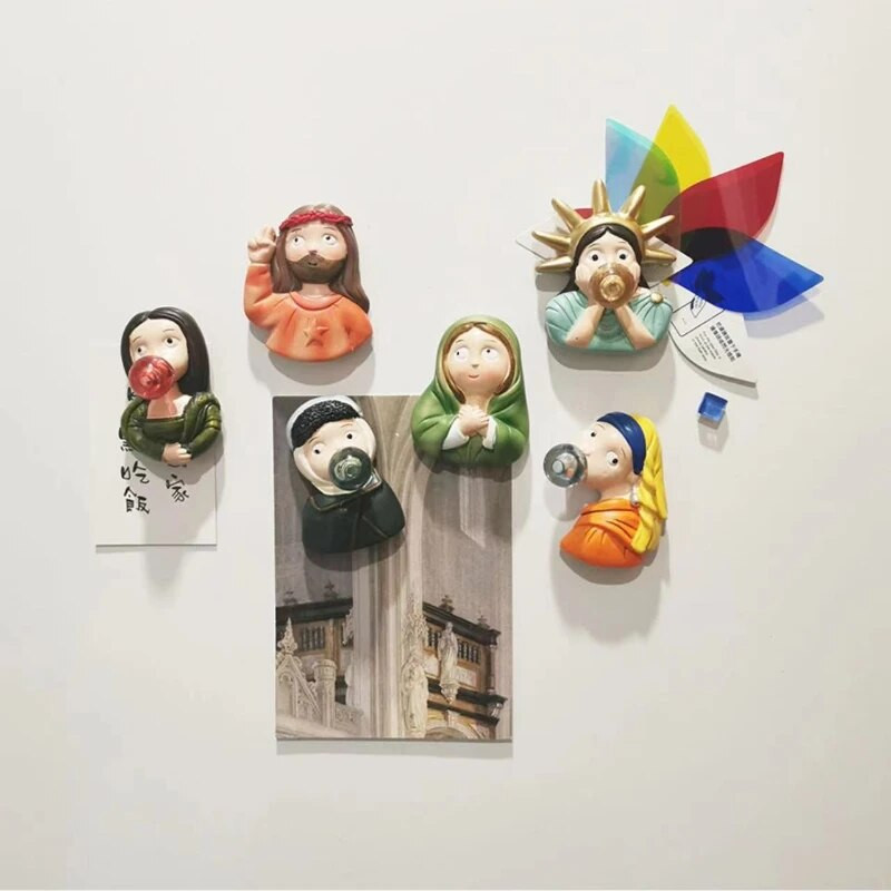 Trimatis 3D Personality Creative Šaldytuvo magnetai Mieli magnetai Magnetai Namų dekoras