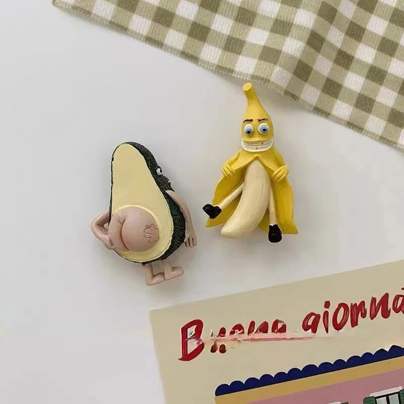 Trimatis 3D Personality Creative Šaldytuvo magnetai Mieli magnetai Magnetai Namų dekoras