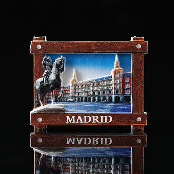 Сувенири за пътуване Магнитни стикери за хладилник Kawaii Декорация на дома Творчески 3D магнити за хладилник Мадрид Сувенири за пътуване