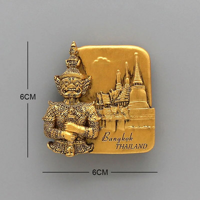 Tai Pattaya elevant Krevetisupp 3D magnetiline külmkapipasta suveniir Bangkoki külmkapimagnetid Kollektsiooni kodukaunistus