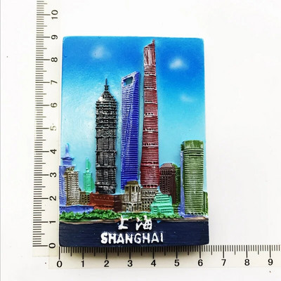 Magneți pentru frigider China Hong Kong Beijing Shanghai Nanjing Xian orașe Suveniruri turistice Autocolante pentru frigider Decor magnetic de casă