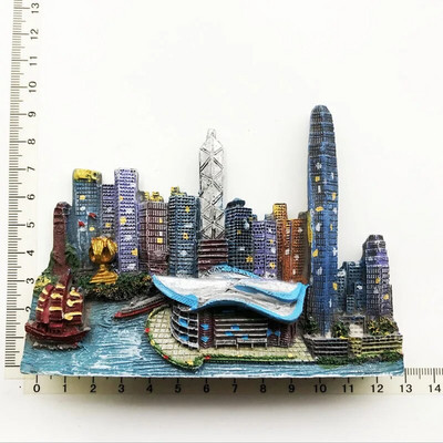 Magneți pentru frigider China Hong Kong Beijing Shanghai Nanjing Xian orașe Suveniruri turistice Autocolante pentru frigider Decor magnetic de casă