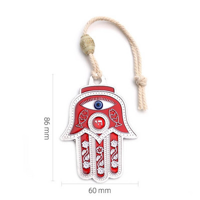 Blue Evil Eye Agățat de perete Hamsa Decor de perete Greacă evreiască Decor acasă turcă Ebraică Khamash Fatima Hand Nazar Boncuk Cadou