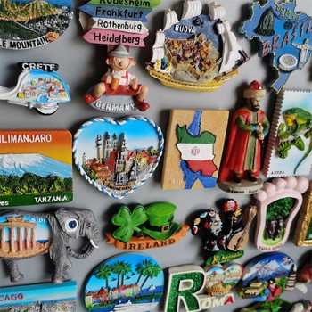Αυτοκόλλητα μαγνήτης ψυγείου Κουρασάο Ολλανδία Νορβηγία Γερμανία Βραζιλία Ιράν Τουρκάη Ιρλανδία Πολωνία Πορτογαλία Σικάγο Ιαπωνία Ελβετία
