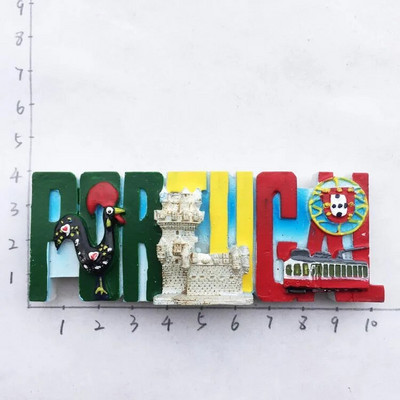 Portugalia Suvenir Lisabona Orașe Madeira Magneți Frigider Rășină Stereo Autocolante Frigider magnetice Decoratiuni Suveniruri Turistice