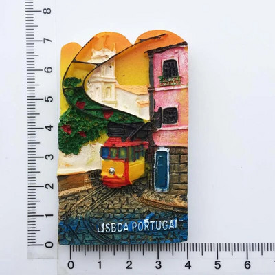 Portugalia Suvenir Lisabona Orașe Madeira Magneți Frigider Rășină Stereo Autocolante Frigider magnetice Decoratiuni Suveniruri Turistice