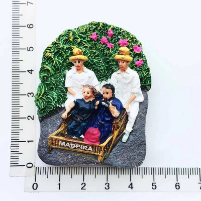 Portugalia Suvenir Lisabona Orașe Madeira Magneți Frigider Rășină Stereo Autocolante Frigider magnetice Decoratiuni Suveniruri Turistice