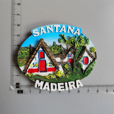 Portugalia Suvenir Lisabona Orașe Madeira Magneți Frigider Rășină Stereo Autocolante Frigider magnetice Decoratiuni Suveniruri Turistice