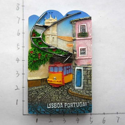 Portugalia Suvenir Lisabona Orașe Madeira Magneți Frigider Rășină Stereo Autocolante Frigider magnetice Decoratiuni Suveniruri Turistice