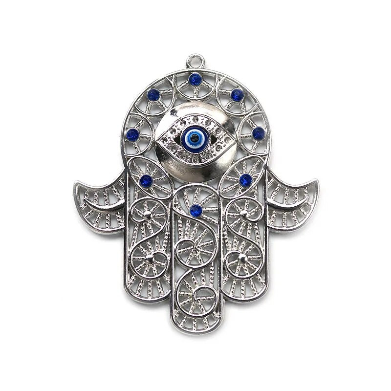 Μπλε Κακό Μάτι Τοίχου Κρεμαστό Χάμσα Διακόσμηση Τοίχου Ελληνική Εβραϊκή Διακόσμηση Σπιτιού Τουρκικό Εβραϊκό Khamash Fatima Χέρι Nazar Boncuk Δώρο