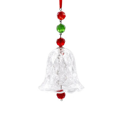 Clopoțel de vânt din cristal transparent roșu Decorații suspendate pentru fereastră