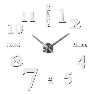2023 Design modern Ceas mare de perete 3D DIY Ceasuri de cuarț Ceasuri de modă Autocolante acrilice cu oglindă Living Decor Home Decor Horloge