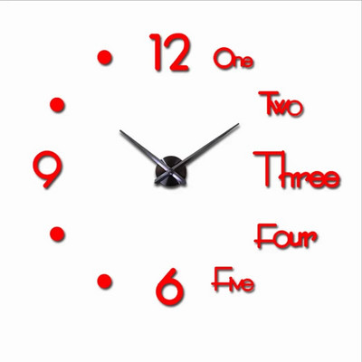 2023 Design modern Ceas mare de perete 3D DIY Ceasuri de cuarț Ceasuri de modă Autocolante acrilice cu oglindă Living Decor Home Decor Horloge