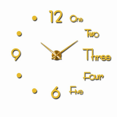 2023 Design modern Ceas mare de perete 3D DIY Ceasuri de cuarț Ceasuri de modă Autocolante acrilice cu oglindă Living Decor Home Decor Horloge
