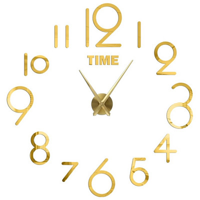 2023 Design modern Ceas mare de perete 3D DIY Ceasuri de cuarț Ceasuri de modă Autocolante acrilice cu oglindă Living Decor Home Decor Horloge
