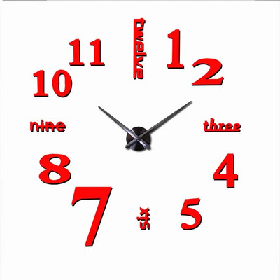 2023 Design modern Ceas mare de perete 3D DIY Ceasuri de cuarț Ceasuri de modă Autocolante acrilice cu oglindă Living Decor Home Decor Horloge