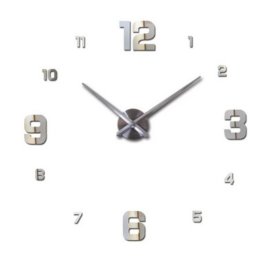 2023 Design modern Ceas mare de perete 3D DIY Ceasuri de cuarț Ceasuri de modă Autocolante acrilice cu oglindă Living Decor Home Decor Horloge