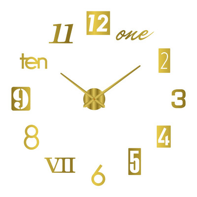 2023 Design modern Ceas mare de perete 3D DIY Ceasuri de cuarț Ceasuri de modă Autocolante acrilice cu oglindă Living Decor Home Decor Horloge