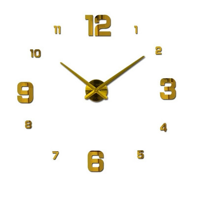 2023 Design modern Ceas mare de perete 3D DIY Ceasuri de cuarț Ceasuri de modă Autocolante acrilice cu oglindă Living Decor Home Decor Horloge