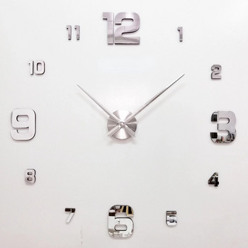 Μεγάλο ρολόι τοίχου μοντέρνα σχεδίαση 2022 Τρισδιάστατα ρολόγια χαλαζία DIY Ρολόγια μόδας Ακρυλικά αυτοκόλλητα καθρέφτη Σαλόνι Διακόσμηση σπιτιού Horloge