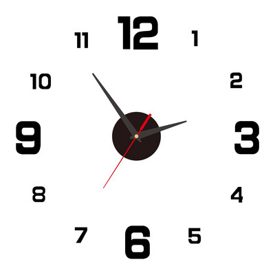 2022 Design modern Ceas mare de perete 3D DIY Ceasuri cuarț Ceasuri de modă Autocolante acrilice cu oglindă Living Decor Home Decor Horloge