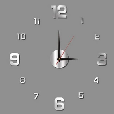 2022 Design modern Ceas mare de perete 3D DIY Ceasuri cuarț Ceasuri de modă Autocolante acrilice cu oglindă Living Decor Home Decor Horloge