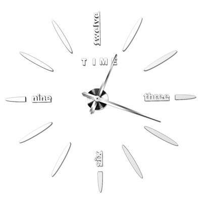 Ceasuri de perete cu numere romane 3D DIY Ceas de perete cu oglindă Autocolant acrilic Ceasuri de cuarț de modă Ceas de decorare a casei reloj de pared