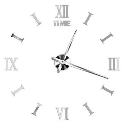 Ceasuri de perete cu numere romane 3D DIY Ceas de perete cu oglindă Autocolant acrilic Ceasuri de cuarț de modă Ceas de decorare a casei reloj de pared