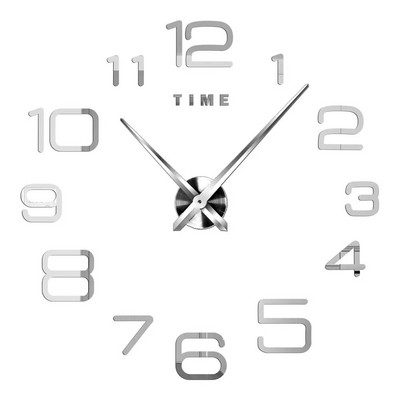 Ceasuri de perete cu numere romane 3D DIY Ceas de perete cu oglindă Autocolant acrilic Ceasuri de cuarț de modă Ceas de decorare a casei reloj de pared