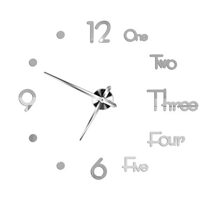 Ceasuri de perete cu numere romane 3D DIY Ceas de perete cu oglindă Autocolant acrilic Ceasuri de cuarț de modă Ceas de decorare a casei reloj de pared