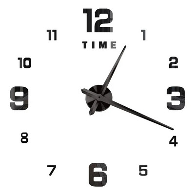 Ceasuri de perete cu numere romane 3D DIY Ceas de perete cu oglindă Autocolant acrilic Ceasuri de cuarț de modă Ceas de decorare a casei reloj de pared
