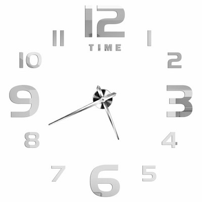 Ceasuri de perete cu numere romane 3D DIY Ceas de perete cu oglindă Autocolant acrilic Ceasuri de cuarț de modă Ceas de decorare a casei reloj de pared