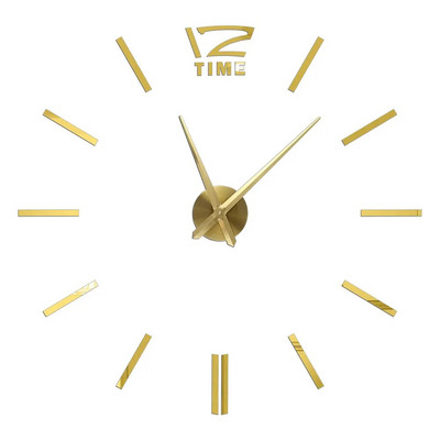 Ceasuri de perete cu numere romane 3D DIY Ceas de perete cu oglindă Autocolant acrilic Ceasuri de cuarț de modă Ceas de decorare a casei reloj de pared