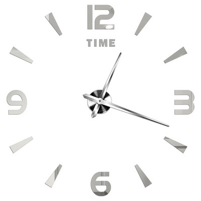 Ceasuri de perete cu numere romane 3D DIY Ceas de perete cu oglindă Autocolant acrilic Ceasuri de cuarț de modă Ceas de decorare a casei reloj de pared