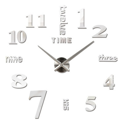 Ceasuri de perete cu numere romane 3D DIY Ceas de perete cu oglindă Autocolant acrilic Ceasuri de cuarț de modă Ceas de decorare a casei reloj de pared