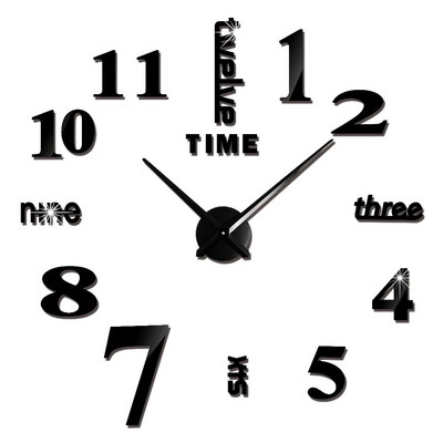 Ceasuri de perete cu numere romane 3D DIY Ceas de perete cu oglindă Autocolant acrilic Ceasuri de cuarț de modă Ceas de decorare a casei reloj de pared