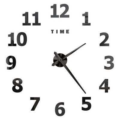 Ceasuri de perete cu numere romane 3D DIY Ceas de perete cu oglindă Autocolant acrilic Ceasuri de cuarț de modă Ceas de decorare a casei reloj de pared