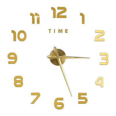 Ceasuri de perete cu numere romane 3D DIY Ceas de perete cu oglindă Autocolant acrilic Ceasuri de cuarț de modă Ceas de decorare a casei reloj de pared