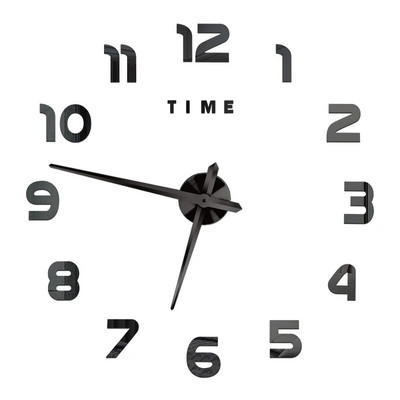 Ceasuri de perete cu numere romane 3D DIY Ceas de perete cu oglindă Autocolant acrilic Ceasuri de cuarț de modă Ceas de decorare a casei reloj de pared
