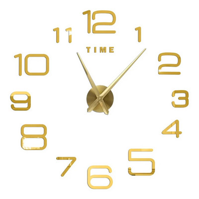 Ceasuri de perete cu numere romane 3D DIY Ceas de perete cu oglindă Autocolant acrilic Ceasuri de cuarț de modă Ceas de decorare a casei reloj de pared