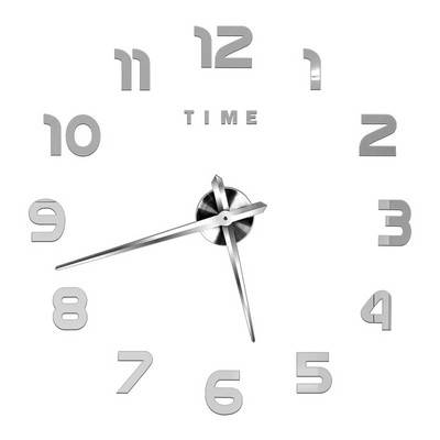 Ceasuri de perete cu numere romane 3D DIY Ceas de perete cu oglindă Autocolant acrilic Ceasuri de cuarț de modă Ceas de decorare a casei reloj de pared