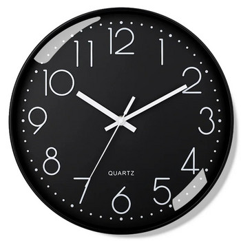 12-инчов модерен прост стенен часовник с бонбонени цветове Mute часовник за всекидневна Стенен часовник за дома Нов стенен часовник Декорация на дома